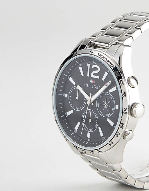 Buy Tommy Hilfiger Mens Quartz Stainless Steel Black Dial 44mm Watch - 1791469 in Pakistan