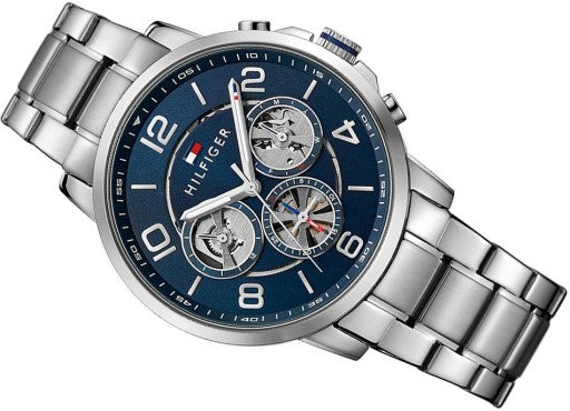 Buy Tommy Hilfiger Mens Quartz Stainless Steel Blue Dial 44mm Watch - 1791293 in Pakistan