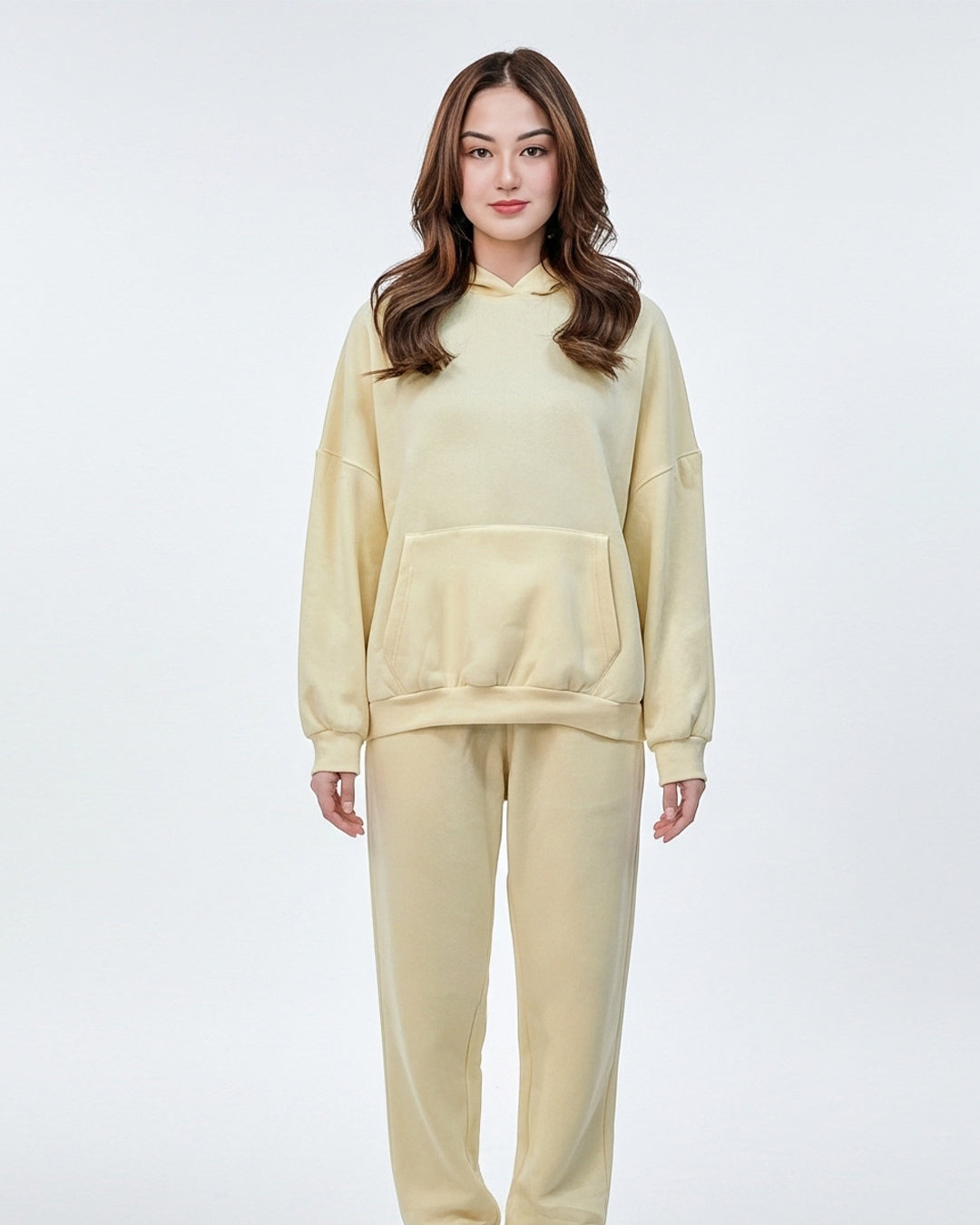 Buy Sajiero Fleece Tracksuit – Comfy Day - Lemon in Pakistan