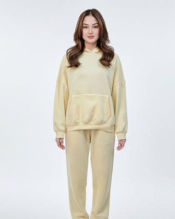 Buy Sajiero Fleece Tracksuit – Comfy Day - Lemon in Pakistan