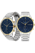 Buy Tommy Hilfiger Mens Quartz Stainless Steel Blue Dial 44mm Watch - 1710408 in Pakistan