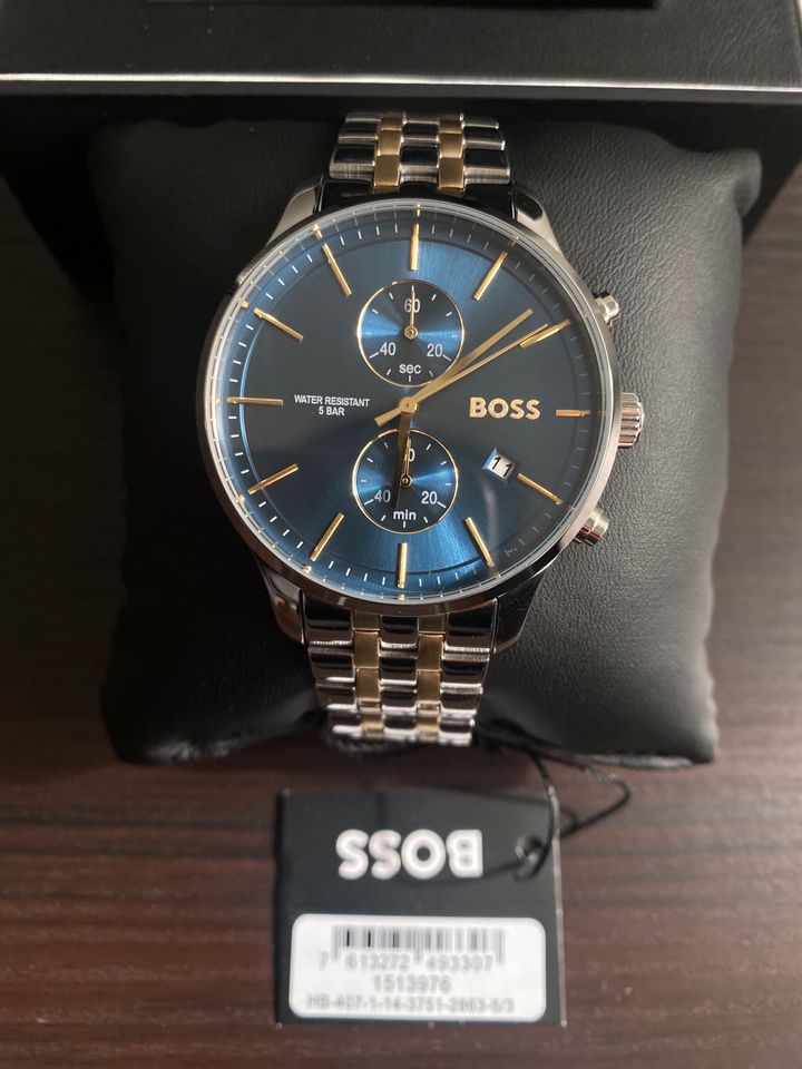 Buy Hugo Boss Mens Quartz Two-tone Stainless Steel Blue Dial 42mm Watch - 1513976 in Pakistan