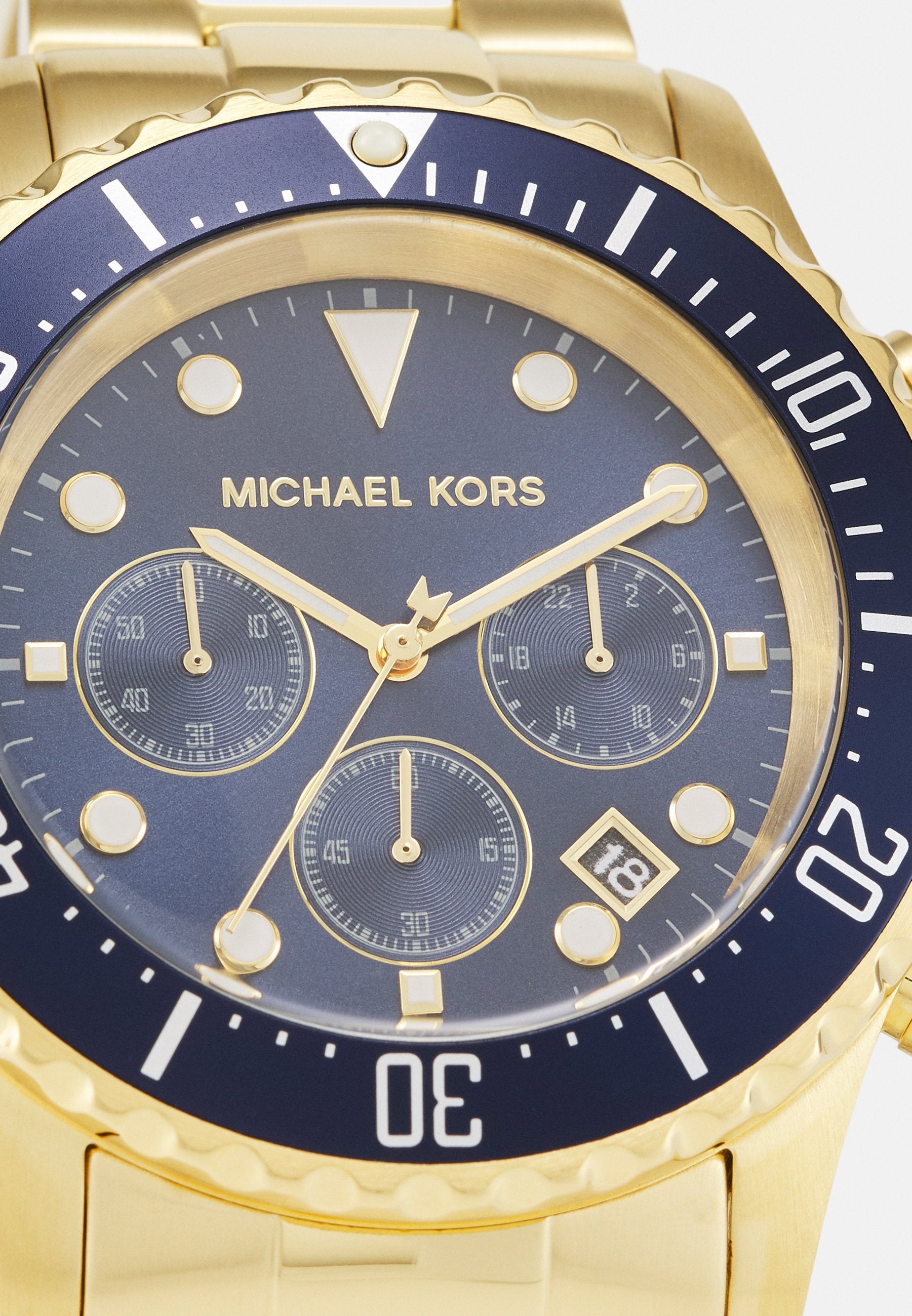 Buy Michael Kors Mens Gold Stainless Steel Blue Dial 45mm Watch - Mk8267 in Pakistan