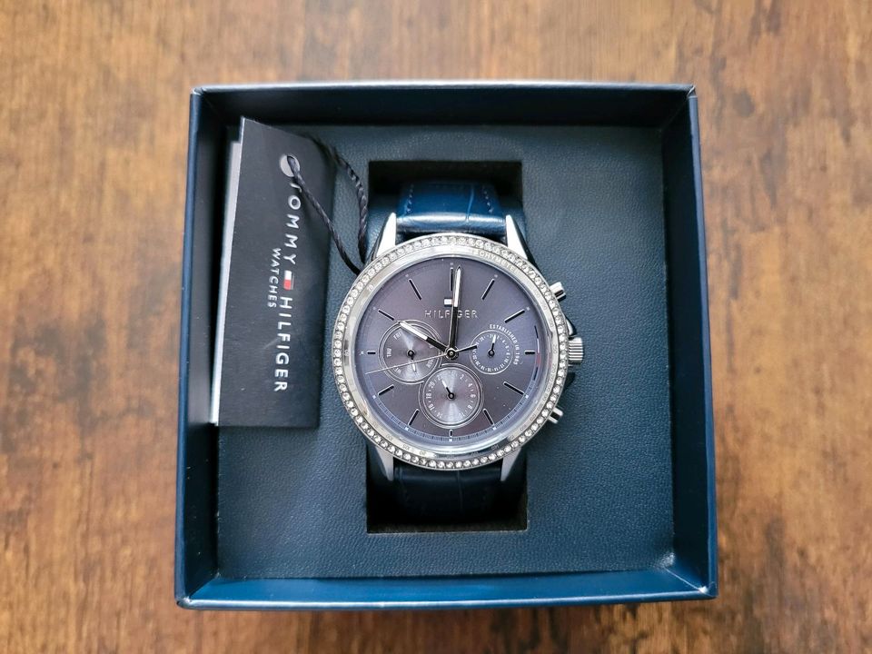 Buy Tommy Hilfiger Ari Blue Dial Blue Leather Strap Watch for Women - 1781979 in Pakistan