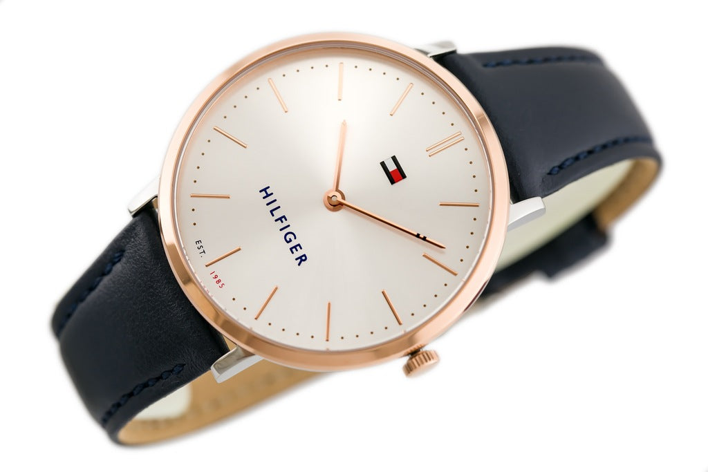 Buy Tommy Hilfiger Ultra Slim White Dial Blue Leather Strap Watch for Women - 1781689 in Pakistan