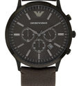 Buy Emporio Armani Sportivo Black Dial Brown Leather Strap Watch for Men - AR2462 in Pakistan