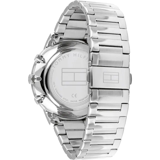 Buy Tommy Hilfiger Mens Quartz Stainless Steel Black Dial 44mm Watch - 1710407 in Pakistan