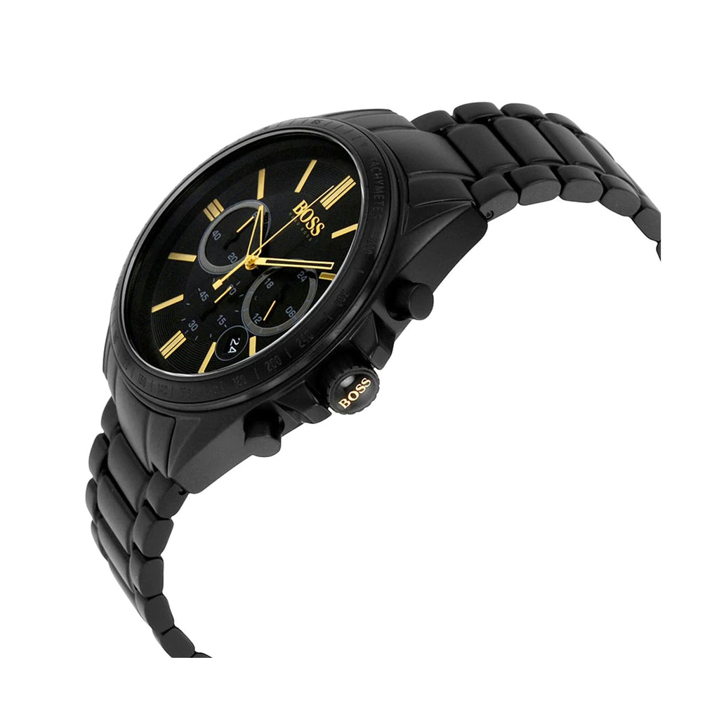 Buy Hugo Boss Mens Chronograph Quartz Stainless Steel Black Dial 45mm Watch - 1513277 in Pakistan