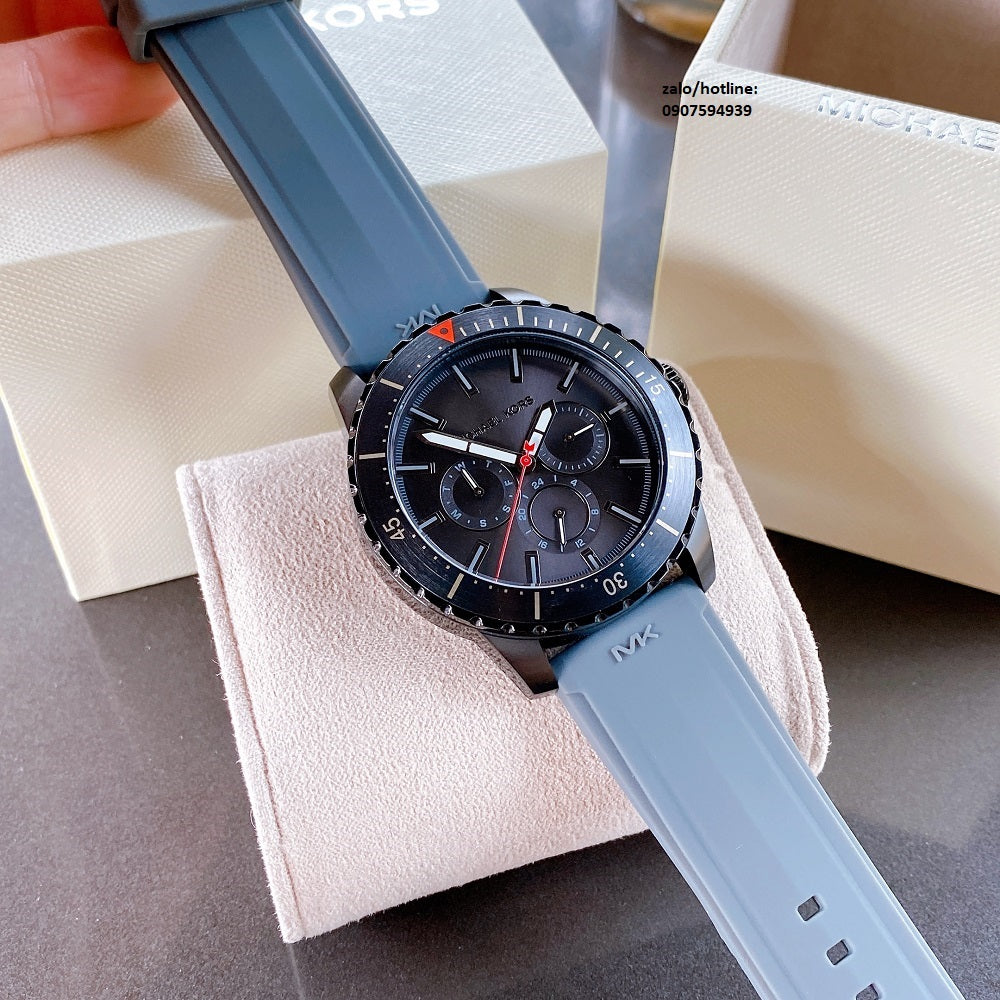 Buy Michael Kors Mens Quartz Silicone Strap Grey Dial 44mm Watch - Mk7164 in Pakistan