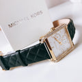 Buy Michael Kors Mother of Pearl Dial Black Leather Strap Watch for Women - Mk2769 in Pakistan