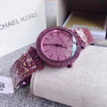 Buy Michael Kors Darci Crystal Set/steel Purple Dial Purple Stainless Steel Strap Watch for Women - Mk3782 in Pakistan