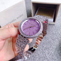 Buy Michael Kors Darci Crystal Purple Dial Silver Stainless Steel Strap Women's Watch - Mk3850 in Pakistan