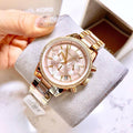 Buy Michael Kors Ritz Chronograph Gold Dial Two-tone Stainless Steel Womens Watch - Mk6475 in Pakistan