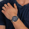 Buy Tommy Hilfiger Mens Analogue Quartz Stainless Steel Blue Dial 44mm Watch - 1791640 in Pakistan