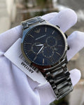 Buy Emporio Armani Men's Chronograph Quartz Stainless Steel Blue Dial 43mm Watch AR11348 in Pakistan