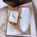 Buy Michael Kors Lake White Dial Rose Gold Stainless Steel Strap Ladies Watch - Mk3645 in Pakistan