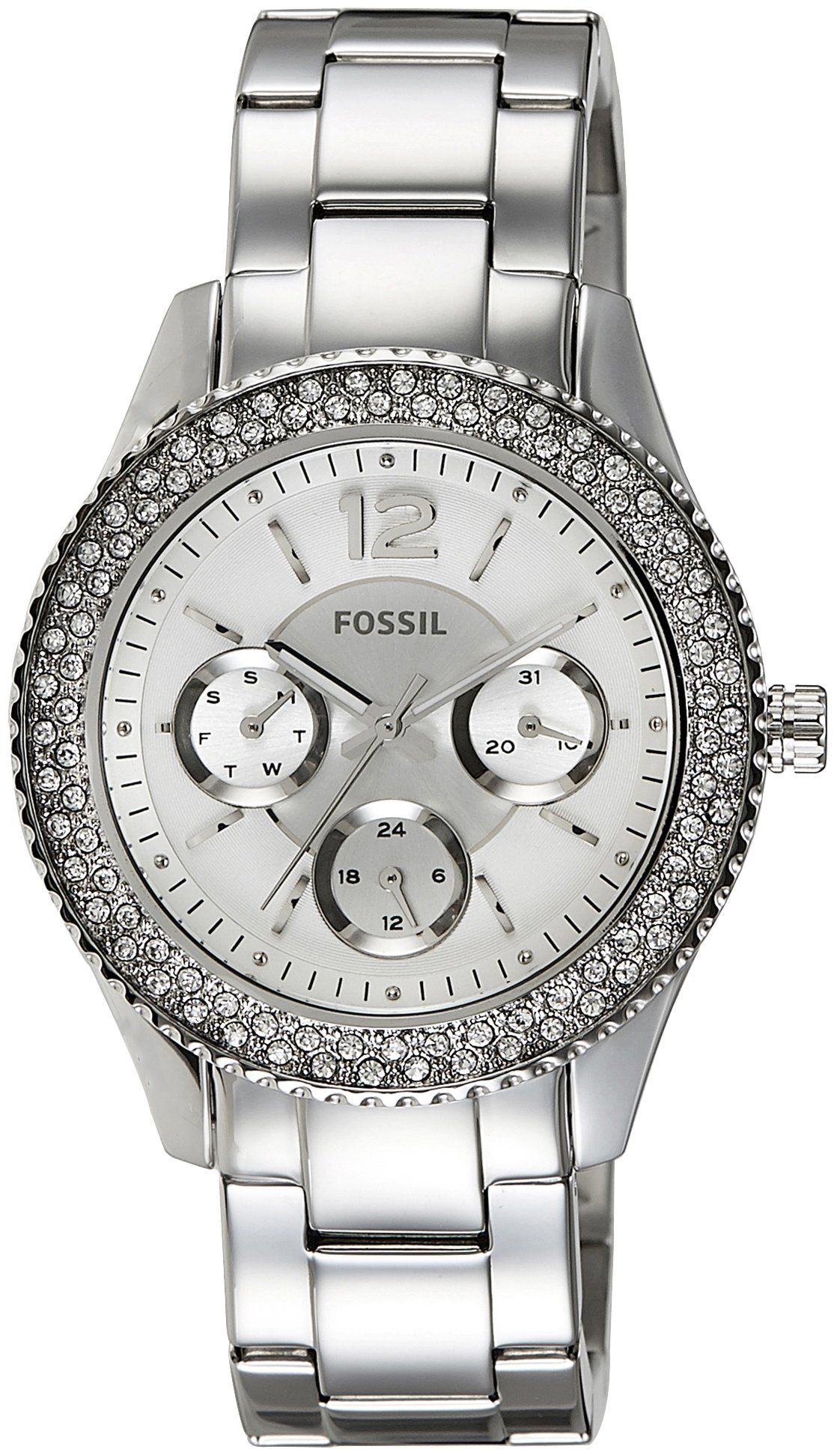 Buy Fossil Women's Quartz Silver Stainless Steel Silver Dial 38mm Watch ES3588 in Pakistan