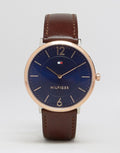Buy Tommy Hilfiger James Blue Dial Brown Leather Strap Watch for Men - 1710354 in Pakistan