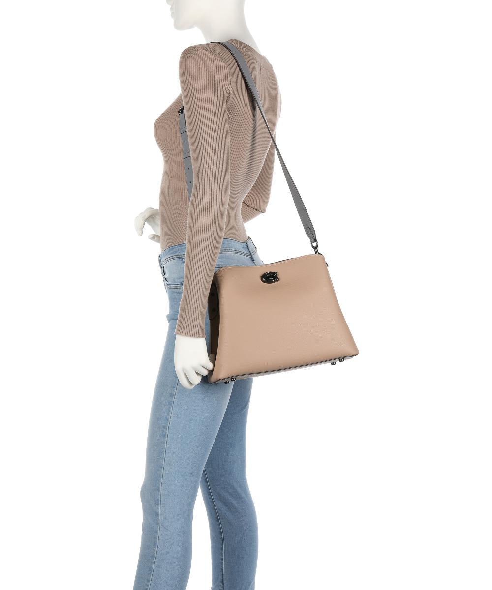 Buy Coach Willow Crossbody Grained Leather Small Bag  - Beige in Pakistan