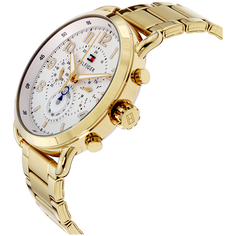 Buy Tommy Hilfiger Mens Quartz Stainless Steel White Dial 44mm Watch - 1791455 in Pakistan