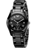 Buy Emporio Armani Ceramica Black Dial Black Steel Strap Watch for Women - AR1402 in Pakistan