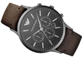 Buy Emporio Armani Sportivo Black Dial Brown Leather Strap Watch for Men - AR2462 in Pakistan