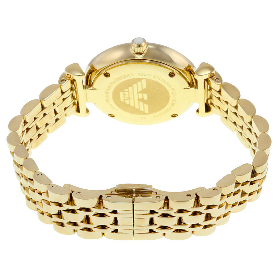 Buy Emporio Armani Classic Mother of Pearl Dial Gold Steel Strap Watch for Women - AR1907 in Pakistan