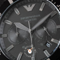 Buy Emporio Armani Diver Black Dial Black Steel Strap Watch for Men - AR11363 in Pakistan