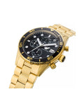 Buy Emporio Armani Black Dial Gold Steel Strap Watch for Men - AR5857 in Pakistan