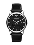 Buy Emporio Armani Luigi Black Dial Black Leather Strap Watch for Men - AR1692 in Pakistan