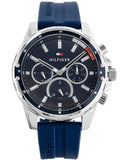 Buy Tommy Hilfiger Mens Quartz Silicone Strap Blue Dial 45mm Watch - 1791791 in Pakistan