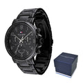 Buy Tommy Hilfiger Mens Quartz Stainless Steel Black Dial 46mm Watch - 1710383 in Pakistan