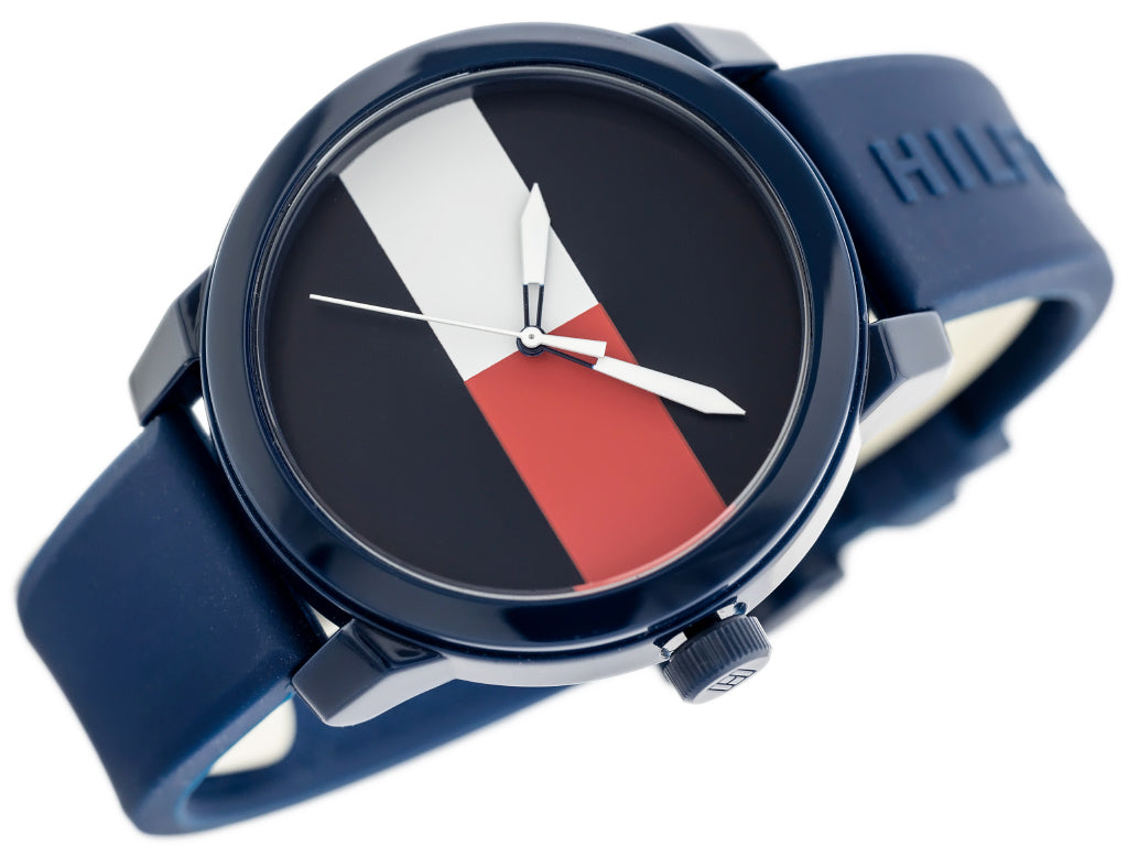 Buy Tommy Hilfiger Blue Dial Blue Rubber Strap Watch for Men  - 1791322 in Pakistan