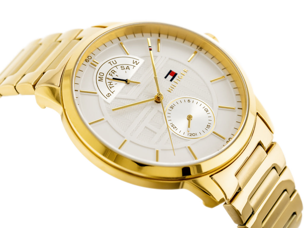 Buy Tommy Hilfiger Mens Quartz Stainless Steel White Dial 44mm Watch - 1791609 in Pakistan