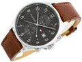 Buy Tommy Hilfiger Mens Quartz Leather Strap Grey Dial 44mm Watch - 1791710 in Pakistan