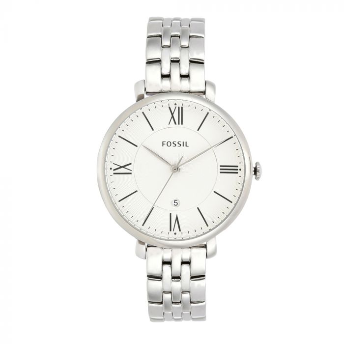 Buy Jacqueline White Dial Silver Steel Strap Watch For Women in Pakistan