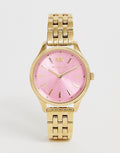 Buy Michael Kors Lexington Quartz Pink Dial Gold Steel Strap Ladies Watch - Mk6640 in Pakistan