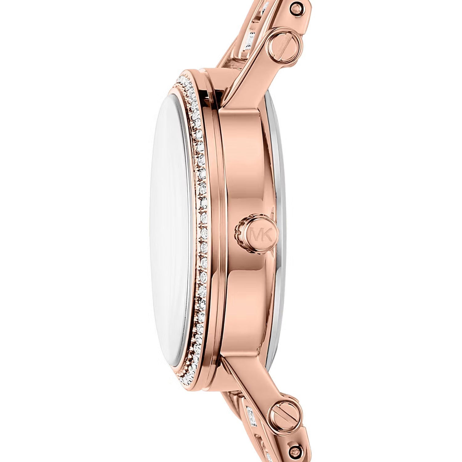 Buy Michael Kors Petite Norie Diamonds Dial Rose Gold Strap Watch for Women - Mk3776 in Pakistan