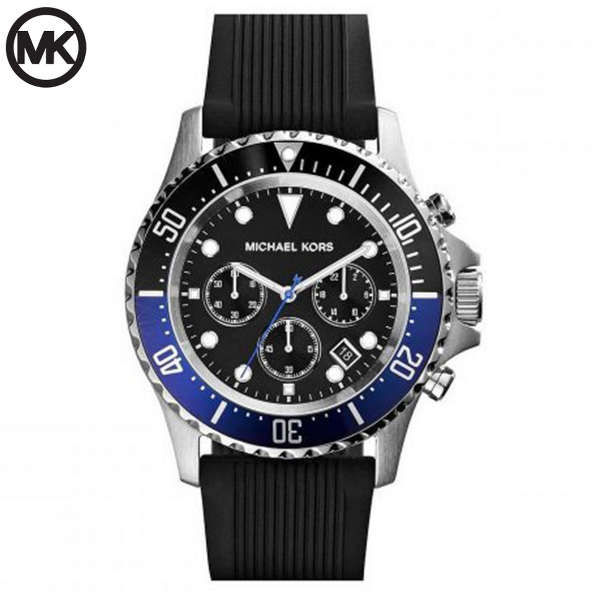 Buy Michael Kors Mens Quartz Black Silicone Strap Black Dial 45mm Watch - Mk8365 in Pakistan