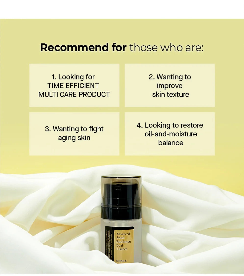 Buy Cosrx - Advanced Snail Radiance Dual Essence in Pakistan