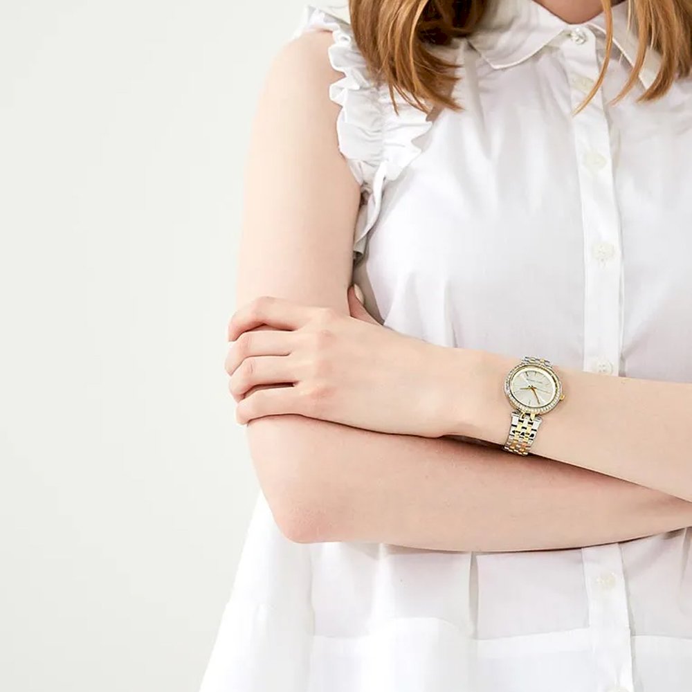 Buy Michael Kors Womens Quartz Stainless Steel Silver Dial 33mm Watch - Mk3405 in Pakistan