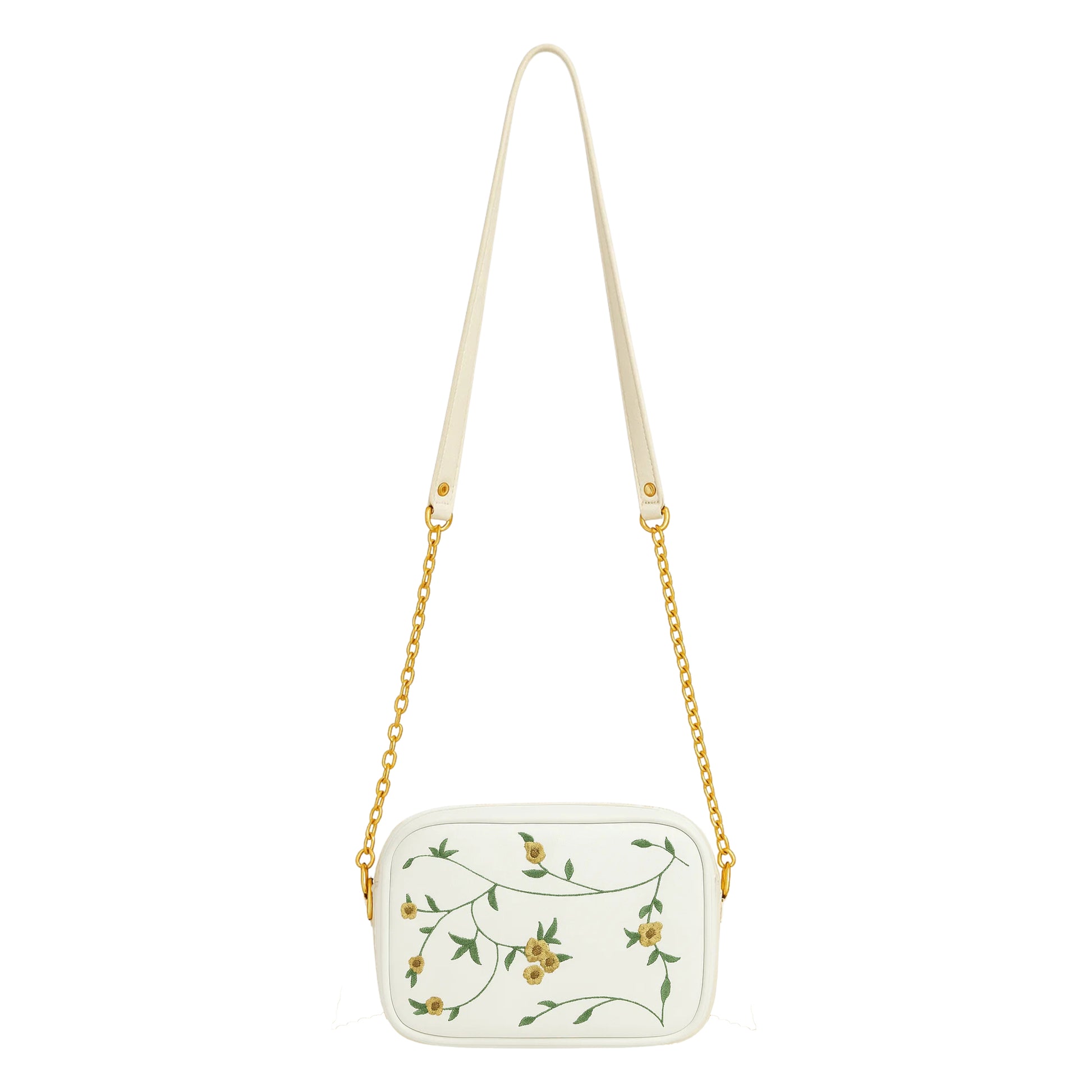 Buy Floral Chic Crossbody Bag - White in Pakistan