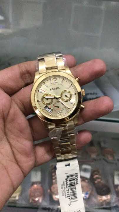 Buy Perfect Boyfriend Gold Dial Gold Steel Strap Watch For Women in Pakistan