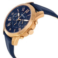 Buy Fossil Men's Quartz Chronograph Blue Leather Strap Blue Dial 44mm Watch FS4835 in Pakistan
