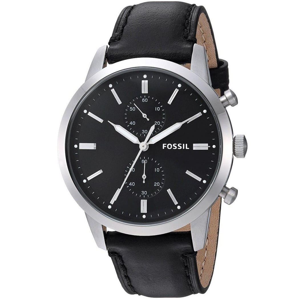 Buy Fossil Men's Quartz Leather Strap Black Dial 44mm Watch FS5396 in Pakistan