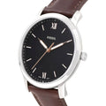 Buy Minimalist Black Dial Brown Leather Strap Watch For Men in Pakistan
