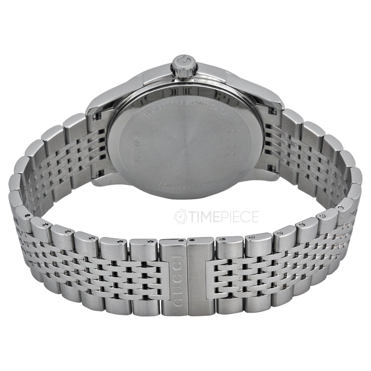 Buy Gucci G Timeless Brown Diamond Dial Silver Steel Strap Watch for Men - YA126412 in Pakistan