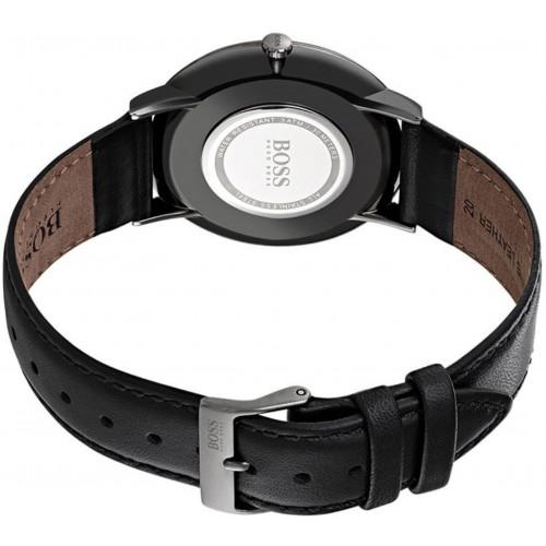 Buy Hugo Boss Mens Quartz Black Leather Strap Grey Dial 40mm Watch - 1513540 in Pakistan