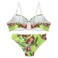 Buy Padded Bra Set - Green Floral in Pakistan