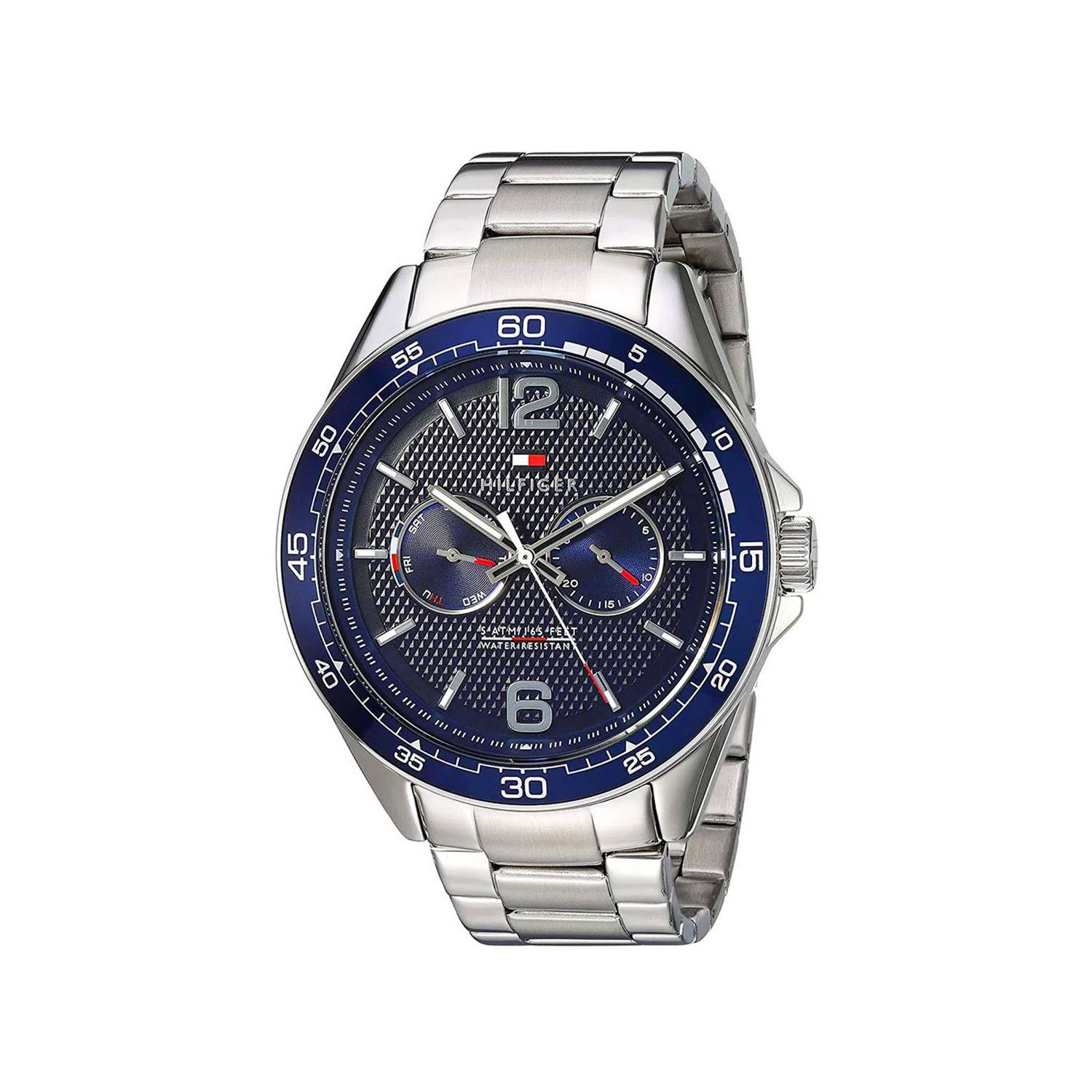 Buy Tommy Hilfiger Mens Quartz Stainless Steel Blue Dial 46mm Watch - 1791366 in Pakistan